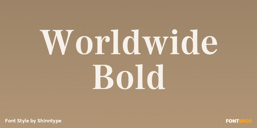Worldwide Bold Font Poster #1