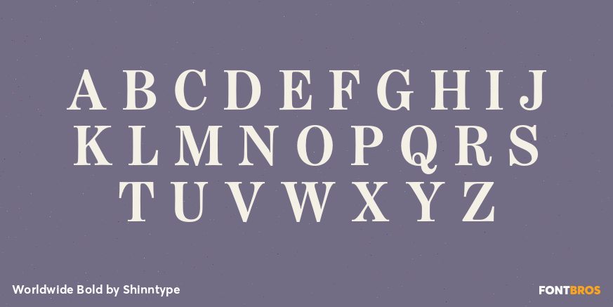 Worldwide Bold Font Poster #2