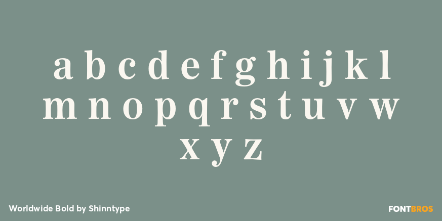 Worldwide Bold Font Poster #3