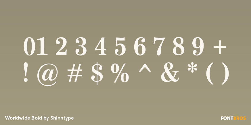 Worldwide Bold Font Poster #4