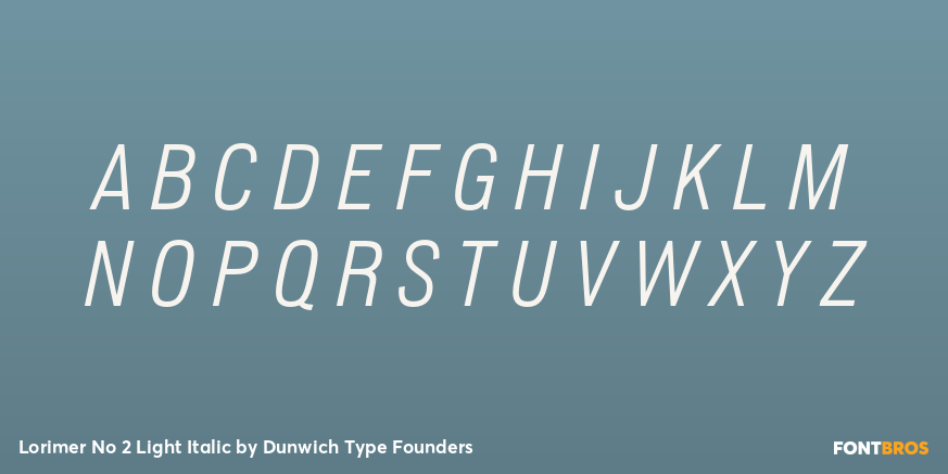 Lorimer No 2 Light Italic Font Poster #2