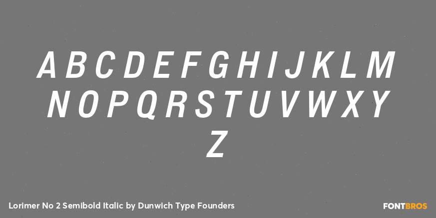 Lorimer No 2 Semibold Italic Font Poster #2