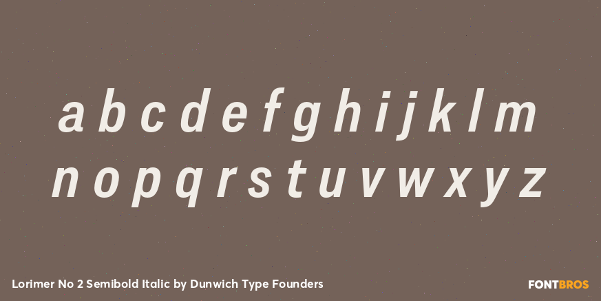 Lorimer No 2 Semibold Italic Font Poster #3