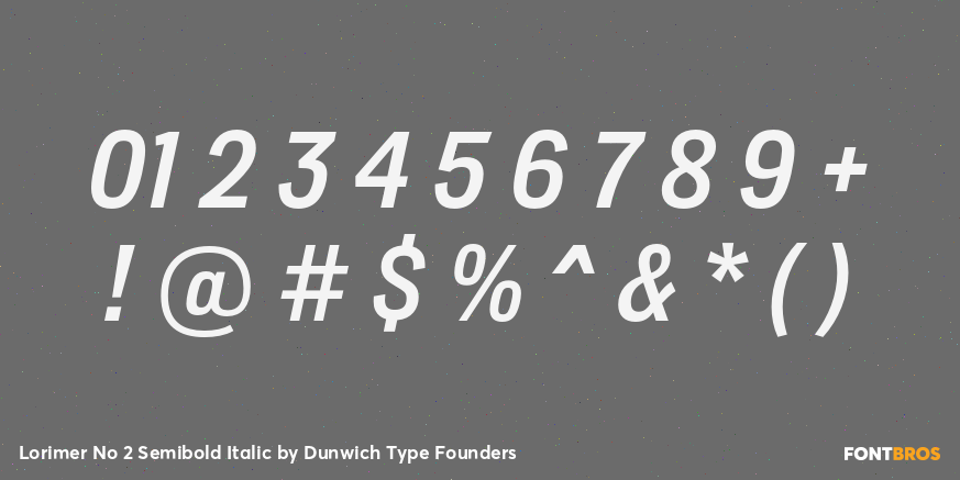 Lorimer No 2 Semibold Italic Font Poster #4