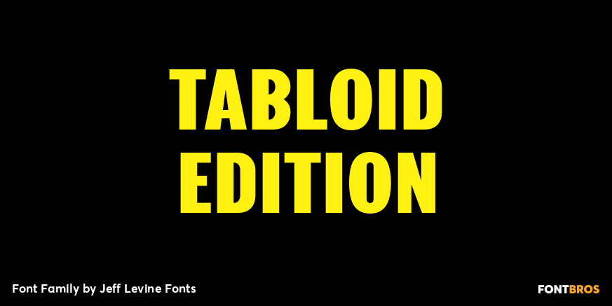 Tabloid Edition Font Poster