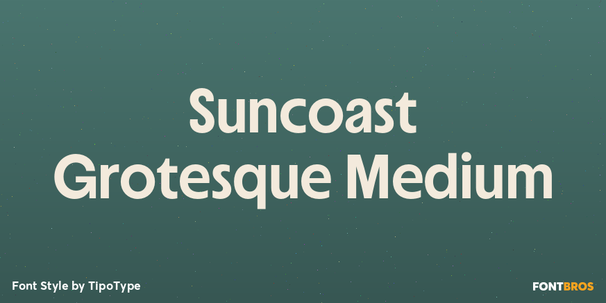 Suncoast Grotesque Medium Font Poster #1