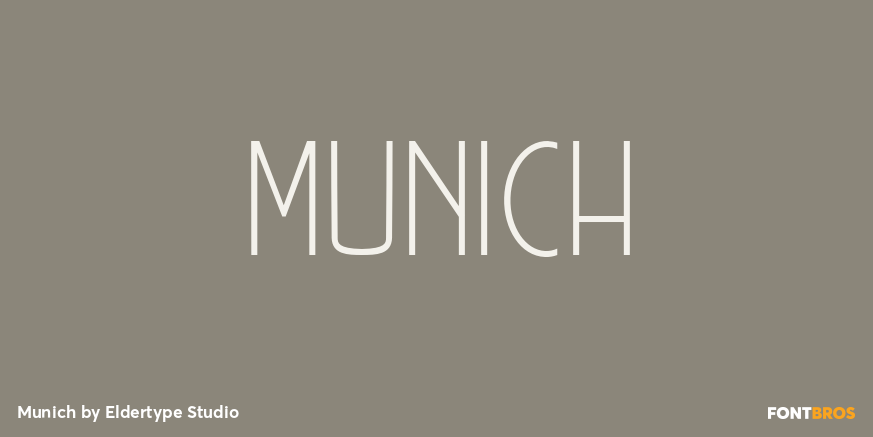 Munich Font Poster #1