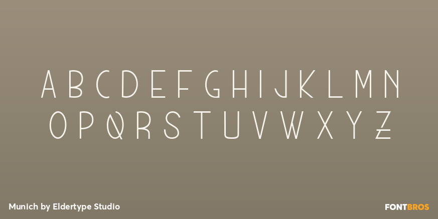 Munich Font Poster #2