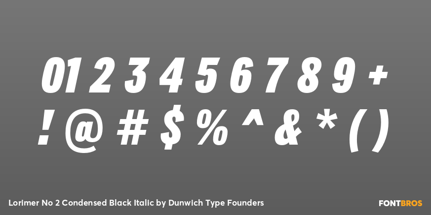 Lorimer No 2 Condensed Black Italic Font Poster #4