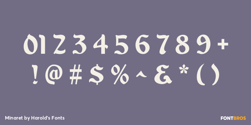 Minaret Font Poster #4