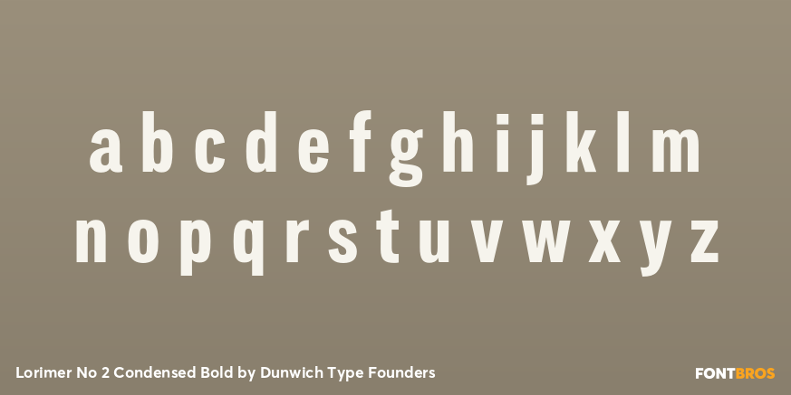 Lorimer No 2 Condensed Bold Font Poster #3