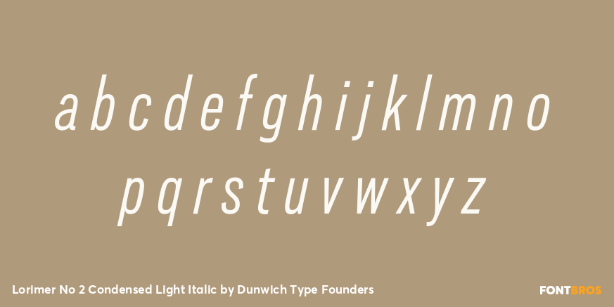 Lorimer No 2 Condensed Light Italic Font Poster #3