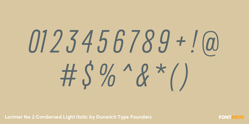 Lorimer No 2 Condensed Light Italic Font Poster #4