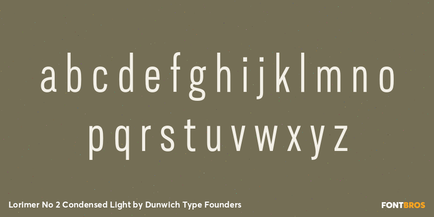 Lorimer No 2 Condensed Light Font Poster #3