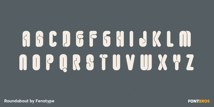 Roundabout Font Poster #2