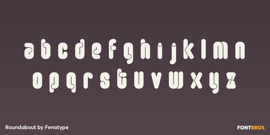 Roundabout Font Poster #3