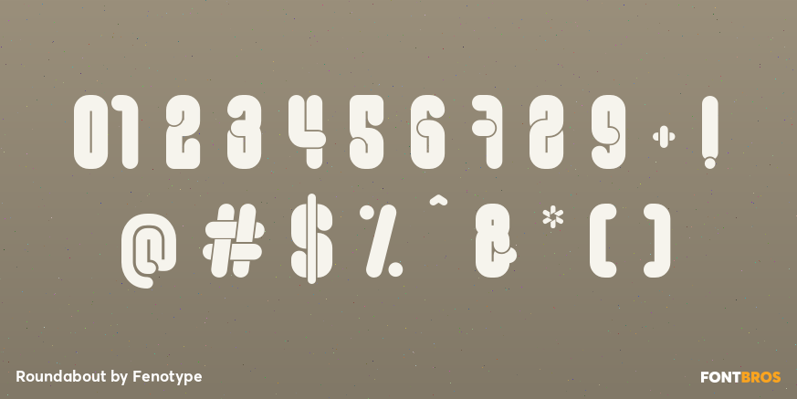 Roundabout Font Poster #4