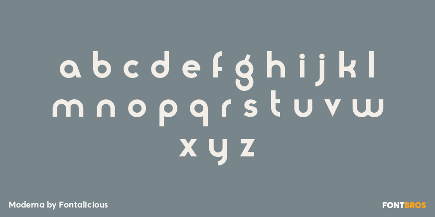 Moderna Font Poster #1