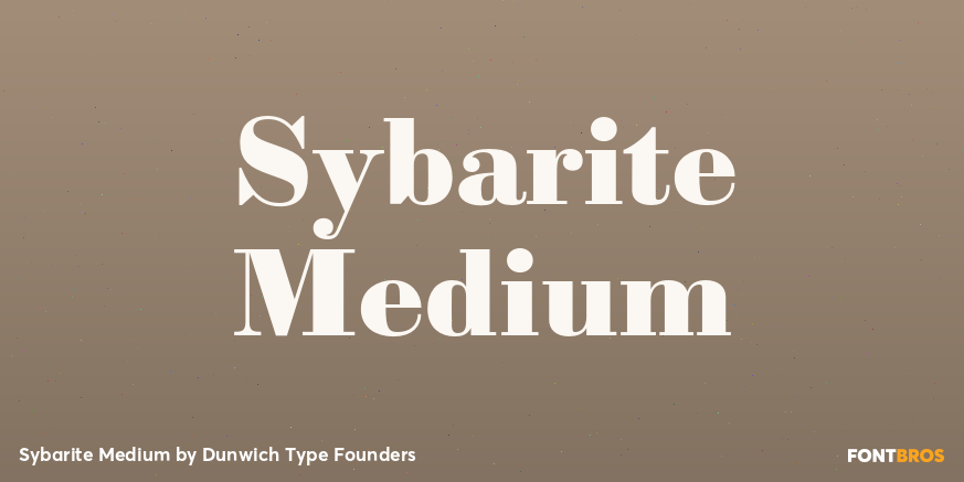 Sybarite Medium Font Poster #1