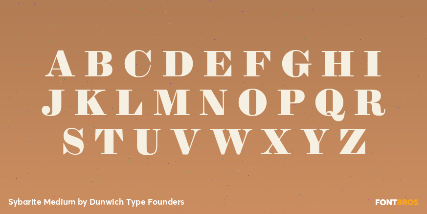 Sybarite Medium Font Poster #2