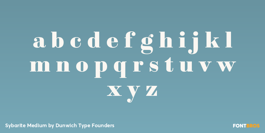 Sybarite Medium Font Poster #3