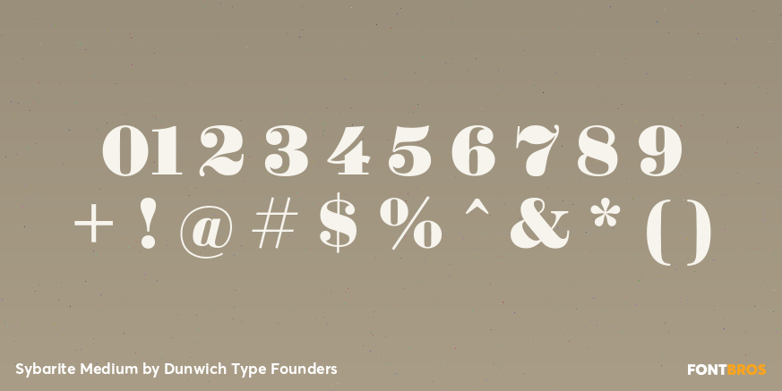 Sybarite Medium Font Poster #4