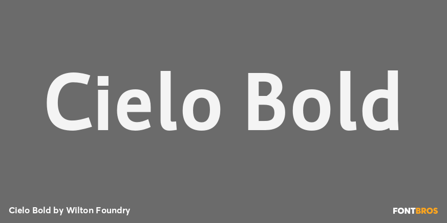 Cielo Bold Font Poster #1