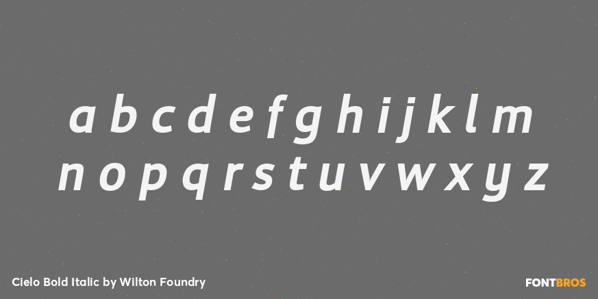 Cielo Bold Italic Font Poster #1