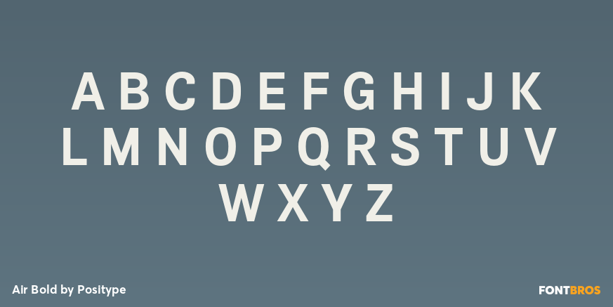 Air Bold Font Poster #2