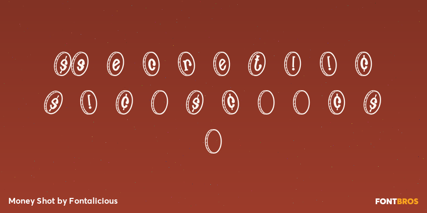 Money Shot Font Poster #1