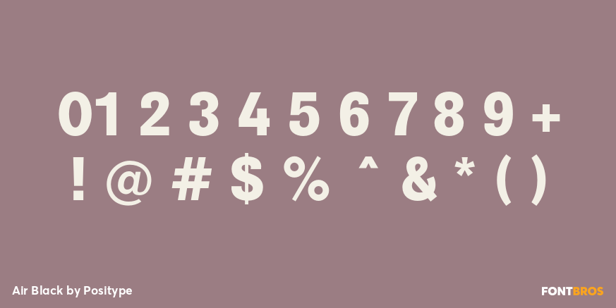 Air Black Font Poster #4