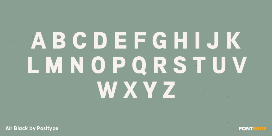 Air Black Font Poster #2