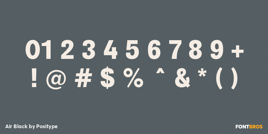 Air Black Font Poster #4