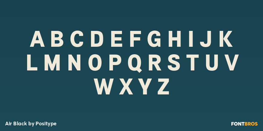 Air Black Font Poster #2