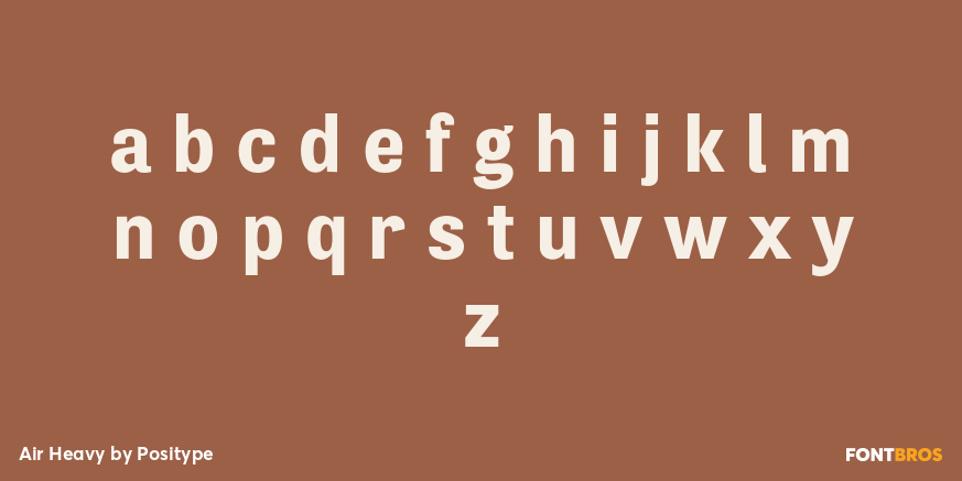 Air Heavy Font Poster #3