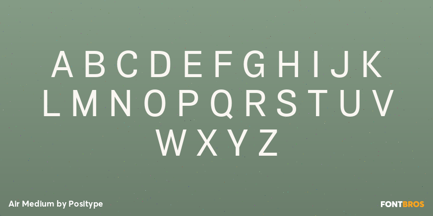 Air Medium Font Poster #2