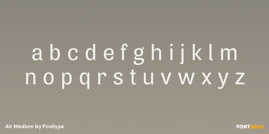 Air Medium Font Poster #3