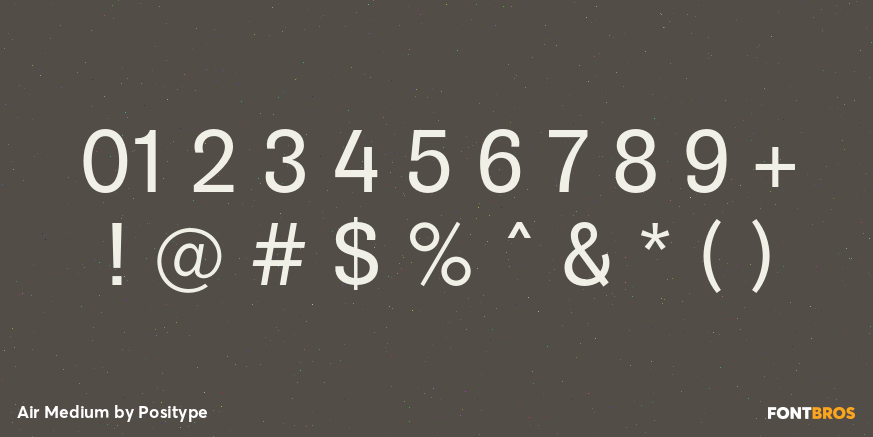 Air Medium Font Poster #4