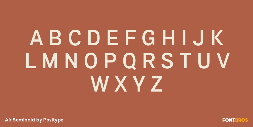 Air Semibold Font Poster #2