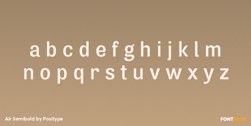 Air Semibold Font Poster #3