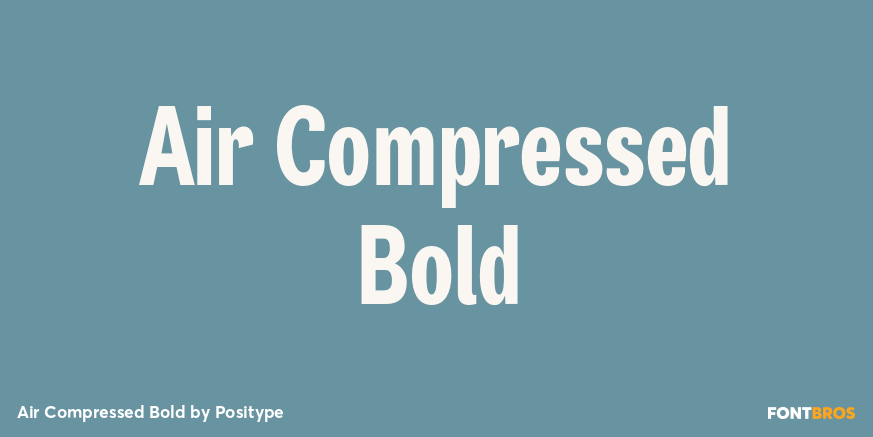 Air Compressed Bold Font Poster #1