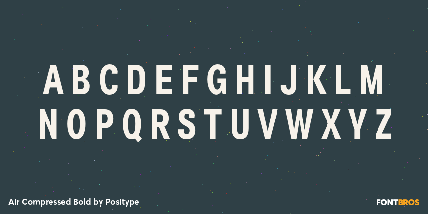 Air Compressed Bold Font Poster #2