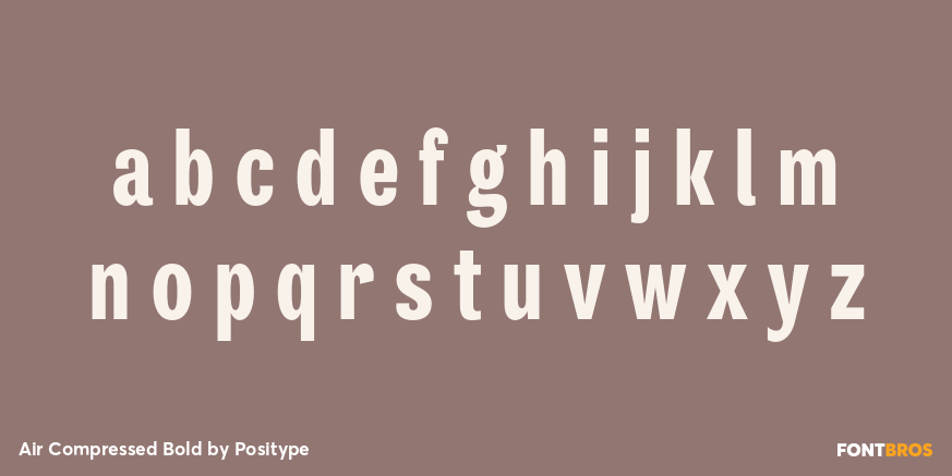 Air Compressed Bold Font Poster #3
