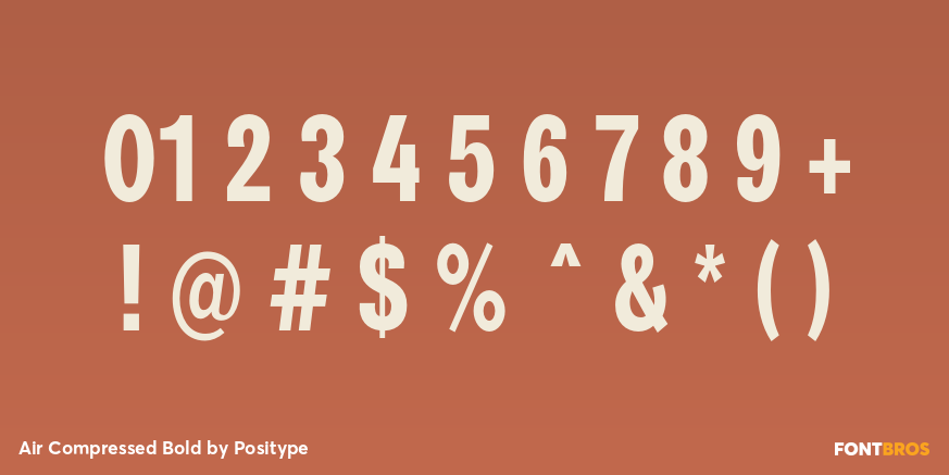 Air Compressed Bold Font Poster #4