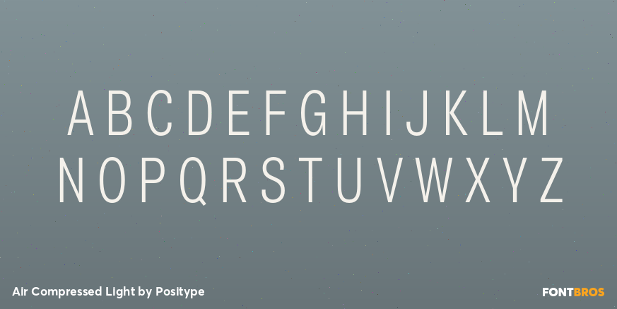 Air Compressed Light Font Poster #2