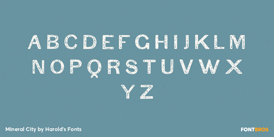 Mineral City Font Poster #2