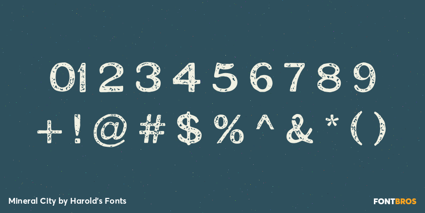 Mineral City Font Poster #4