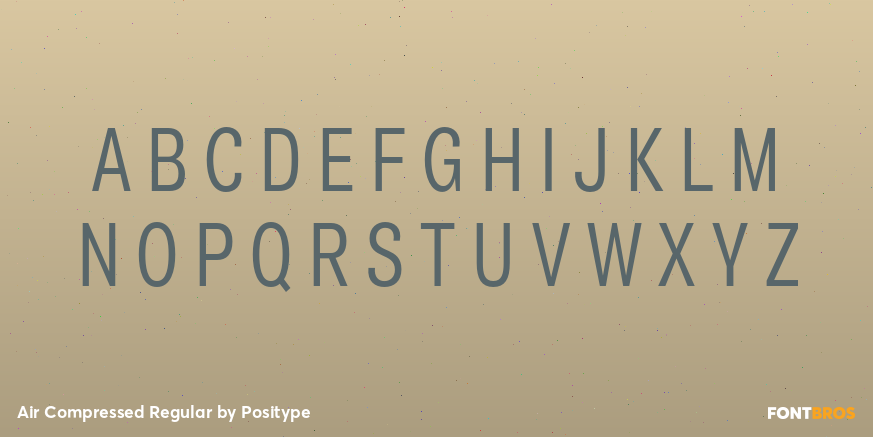 Air Compressed Regular Font Poster #1