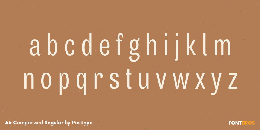 Air Compressed Regular Font Poster #1