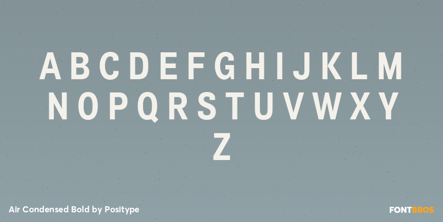 Air Condensed Bold Font Poster #2